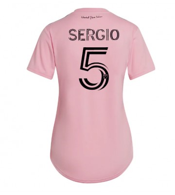 Inter Miami Sergio Busquets #5 Replika Hjemmebanetrøje Dame 2023-24 Kortærmet